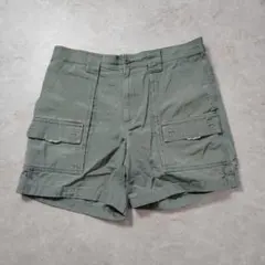 エルエルビーン　ハーフパンツ　ダック　カーゴ　ショーツ　古着　W34のサムネイル