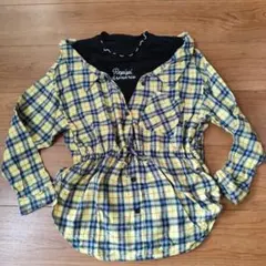 レピピアルマリオ　重ね着風シャツ　トップス