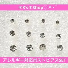 2SET アレルギー対応樹脂ポストピアス 2mm 3mm 4mmまとめ売り