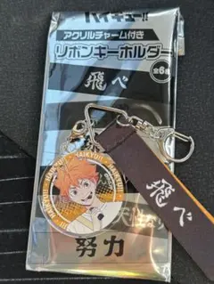 ハイキュー!!　日向翔陽 マツキヨ　アクリルチャーム付きリボンキーホルダー