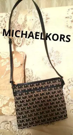美品 MICHAEL KORS MKロゴショルダーバッグ[ 正規品]