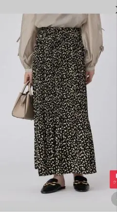 レオパードプリーツスカート　fifth
