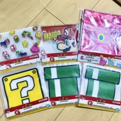 【新品】スーパーマリオ 一番くじ E賞 巾着 G賞 ジッパーバッグ 6個セット