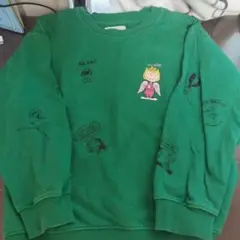 PEANUTS 緑色 トレーナー 150