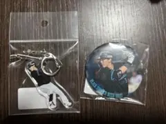 千葉ロッテ BSW オンラインくじ 安田尚憲 アクキー　缶バッチ　セット