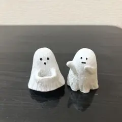 ナチュラルキッチン　ハロウィンオブジェ　びっくり　おねだりオバケ　2点セット