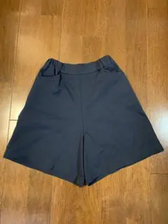 女の子 ストレッチ紺色ハーフパンツ(キュロット)120cm