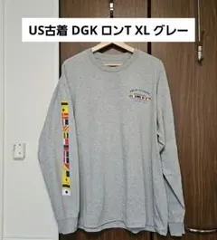値下✕ US古着 DGK ロンT XL グレー スケートボード Tシャツのサムネイル