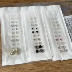 耳つぼジュエリー 3セット キラキラ 大ぶり イベント ライブ 旅行 ダイエット