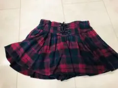 ラブトキシック チェック スカパン キュロット スカート 150 160