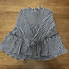 BREEZE 120 長袖　ギンガムチェック