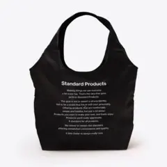 standard products ショッピングバッグ ロングロゴ グレー