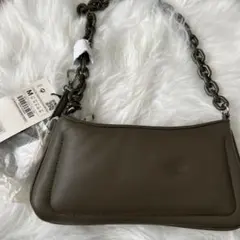 ZARA オリーブグリーン ショルダーバッグ