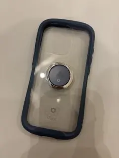 iFace iPhone15pro用 ネイビークリアケース