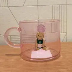 【新品未使用】gelato pique グラスマグ ソフトピンク 355ml