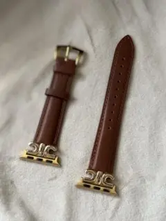 Apple Watch用ブラウンレザーバンド ブラウン 40