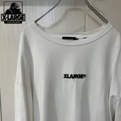 x-large ロンT ホワイト