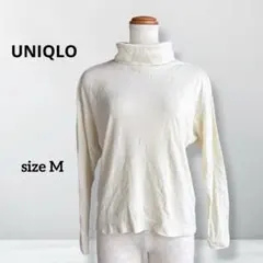 【ユニクロ】ヒートテックフリースタートルネックTシャツ 長袖 伸縮性 快適 Mのサムネイル