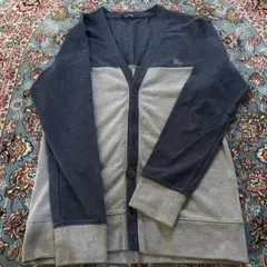 BURBERRY BLACK LABEL カーディガン サイズ2 ネイビー/グレ