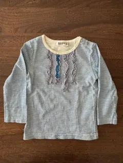 RAG MART ストライプフリルTシャツ 90㎝ used