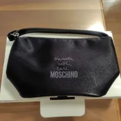 MOSCHINO 黒ポーチ ハンドル付きのサムネイル