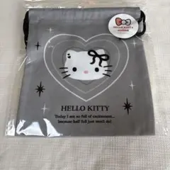 HELLO KITTY x 3COINS 巾着ポーチ グレーのサムネイル