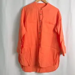 Ropé Picnic オレンジ ボタン付きシャツ