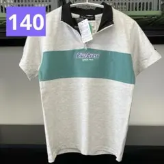 140 ジップアップ　Tシャツ Blue Cross 半袖ポロシャツ 男の子のサムネイル
