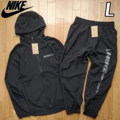 ナイキ RE ナイロン 上下セット パーカー パンツ BLK 新品 L