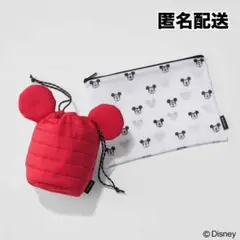 【匿名配送】Spick ＆ Spanミッキーマウス シェイプふわふわ巾着＆ポーチのサムネイル
