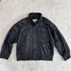 80sビンテージ！高級羊革レザーブルゾン！BACHRACH L