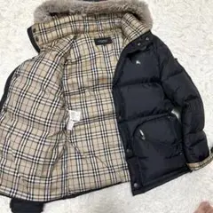 BURBERRY BLACKLABEL バーバリーダウンジャケット黒　Ｍ