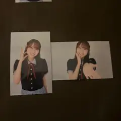 平岡海月 2種コンプ ミニ生写真 14th制服