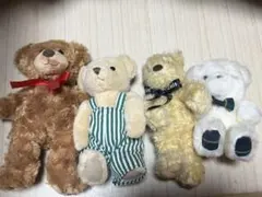 テディベア ぬいぐるみ 4体セット