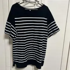 FREAK'S STORE ボーダー柄 半袖カットソー Lサイズのサムネイル