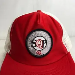 【USA製】USA古着　SQP　アメリカ企業　ビンテージ　メッシュキャップ　赤