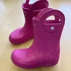 Crocs ピンク 長靴 J1 20センチ