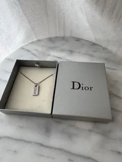 美品✨　Dior　ネックレス　CD ロゴ　希少　シルバー　44cm