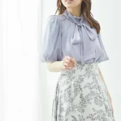 misuzu【スピード発送】様専用 イング シアー ボウタイ 5分袖 ブラウス