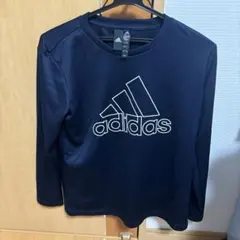 adidas ネイビー ロゴ入り 長袖シャツのサムネイル