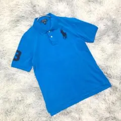 ポロラルフローレン【M相当】ポロシャツ✨ビックポニー刺繍/No.3