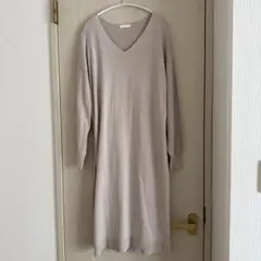 earth music&ecology Vネックニットワンピース