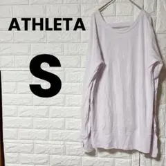 美品✨ ATHLETA 【S】 ライトピンク 長袖 Tシャツ