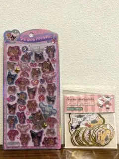 うるちゅるポップシール 日焼けサンリオキャラクターズ クロミ キティ シナモン