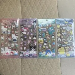 サンリオ　クリアキャンディシール　キティ　シナモン クロミ マイメロ　4枚セット