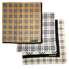 【未使用】BURBERRY ハンカチ ノバチェック柄 3枚セット ユニセックス