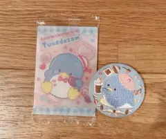 サンリオ 刺繍缶バッジ タキシードサム カード付き