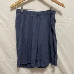 無印良品　ネイビー　ブルー　ハーフパンツ　Lサイズ　ショートパンツのサムネイル