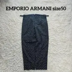EMPORIO ARMANI 1tuck slacks 幾何学 イタリア製 50