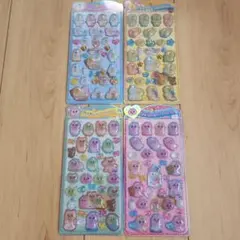 おぱんちゅうさぎ、んぽちゃむ、計4種　うるちゅるシールセット